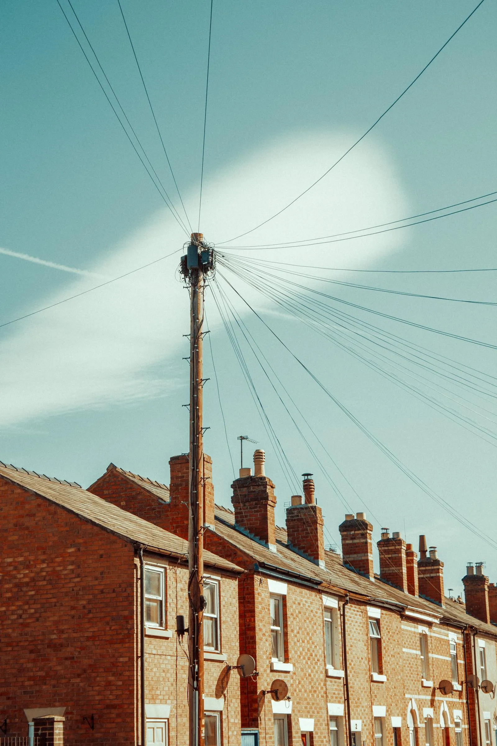 A row of brick terraces in Bristol — eligibility turns on who owns the house and what heats it today, not on its age or EPC.